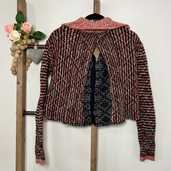 Free People Long Sleeve Open Back Sweater Size‎ Small - Picture 4 of 11